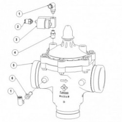 VALVULA GLOBO HIDRAULICA 3X2X3 EQUIPADA CON SOLENOIDE