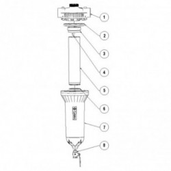 FILTRO MANUAL SENIOR DE 3 DE MALLAS CENTRIFUGADOR ROSCA BSP