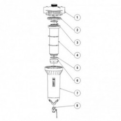 FILTRO SENIOR DE ANILLAS MANUAL DE 3 CENTRIFIGADOR ROSCA BSP