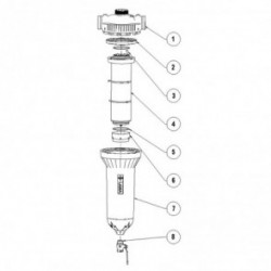 FILTRO SENIOR DE ANILLAS DE 3 CENTRIFUGADOR CONEXION VIC