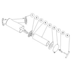 FILTRO CENTRIFUGADOR METALICO DE MALLAS DE 4