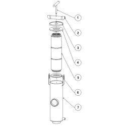 FILTRO MANUAL DE ANILLAS METALICO VERTICAL DE 3