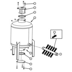 FILTRO DE ARENA ROSCA DE 1 PULGADA Y MEDIA 500 MM DIAMETRO