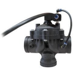 VALVULA GLOBO PLASTIC HIDRAULICA 3X2X3 EQUIPADA CON SOLENOIDE