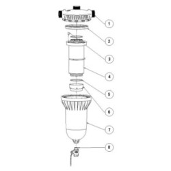 FILTRO SENIOR MANUAL DE ANILLAS 2 CENTRIFUGADOR ROSCA BSP