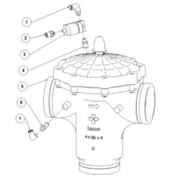 VALVULA GLOBO HIDRAULICA 4X4X4 EQUIPADA