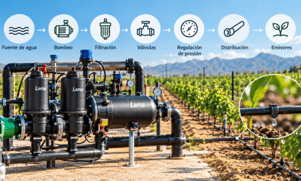 Componentes básicos de un sistema de riego agrícola